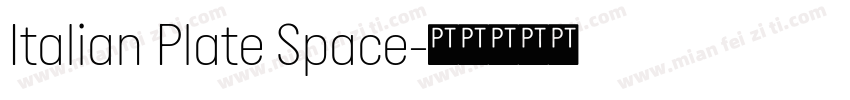 Italian Plate Space字体转换